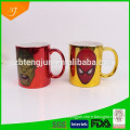2016 custom metal color 11oz ceramic coffee mug